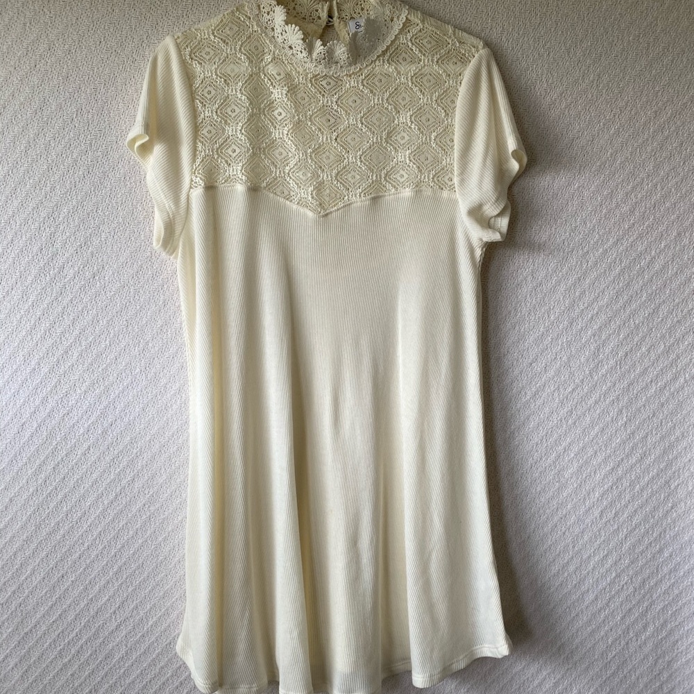 Sunset & Sixth Cream Tunic Dress-Size S